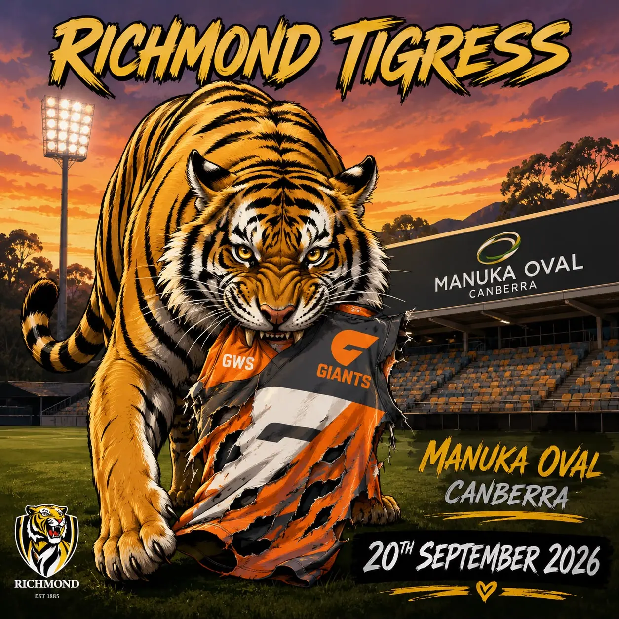AFLW Manuka Game 20th September 2026
